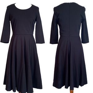 ✨WKND SALE✨Boden Black Ponte Skater Dress 6L